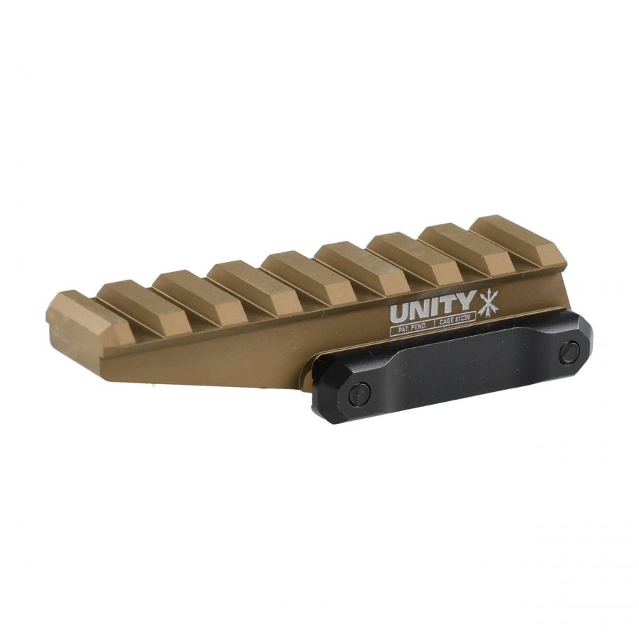 Montaż kolimatora Unity Tactical Fast Optics Riser 1/3 Co-witness FDE 1/4