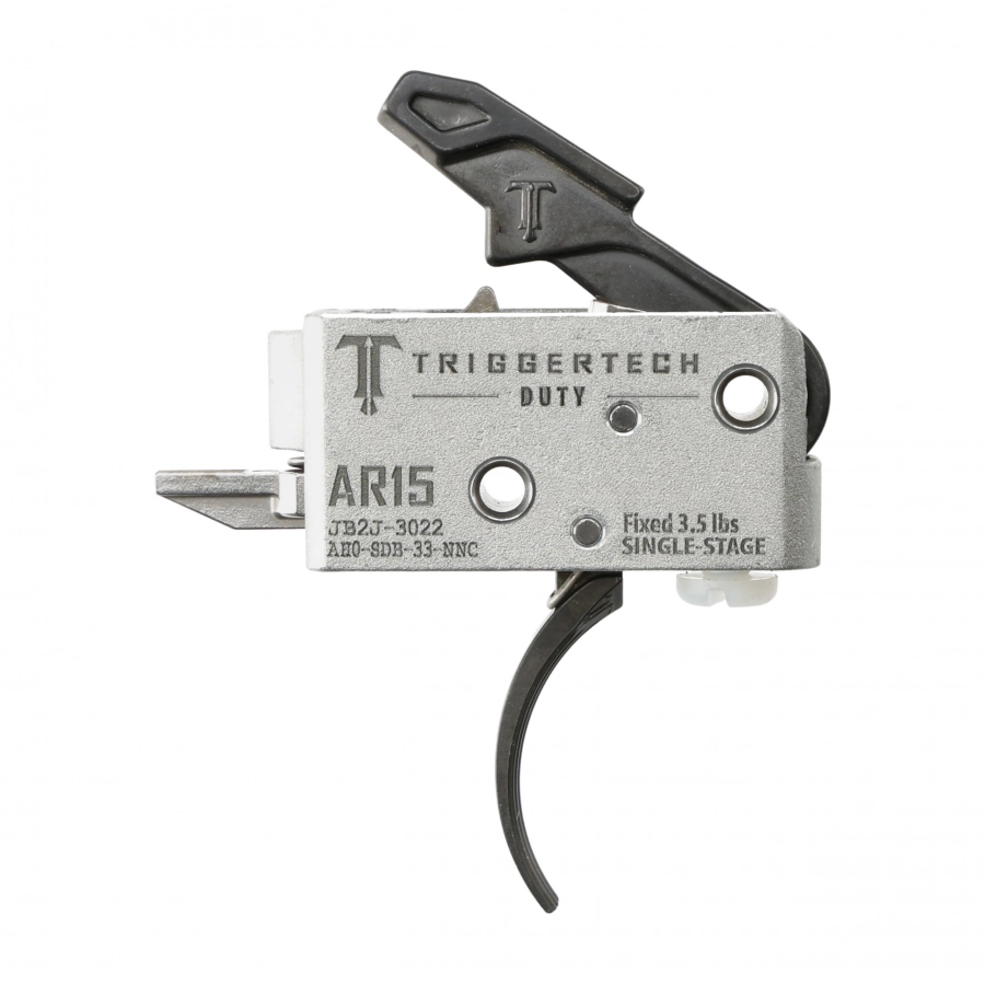 Spust Triggertech AR15 Duty 3,5 lb - język spustowy zakrzywiony - Single Stage 1/5